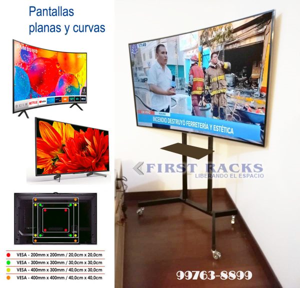Rack pedestal Clásico 32"a 65" - Imagen 2
