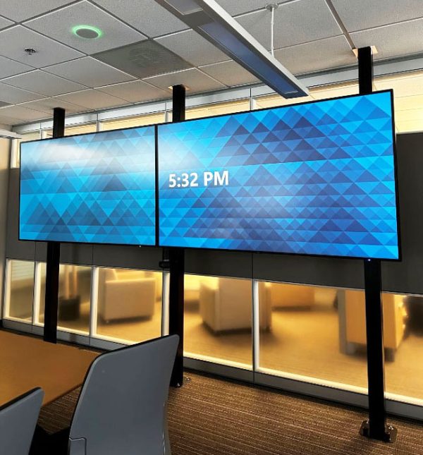 Soporte rack Video wall piso-techo